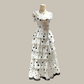 Starry-Eyed Fantasy Dress featuring ribbon-tie straps and a star print