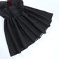 Detail of the flared skirt on the Thorned Rose Corset Dress.