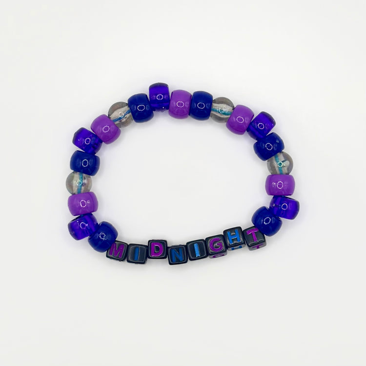 Two Moody Originals: Kandi Bracelet in Midnight Sky – Word Kandi