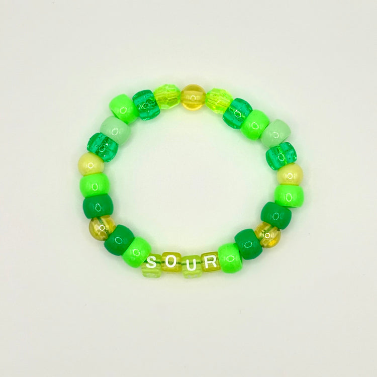 Two Moody Originals: Kandi Bracelet in Sour Apple – Word Kandi