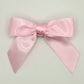 Front of the large classic Two Moody Originals: Signature Bow Clips in the color light pink