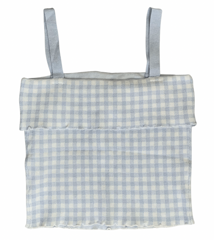 Pretty Bow Gingham Crop Top