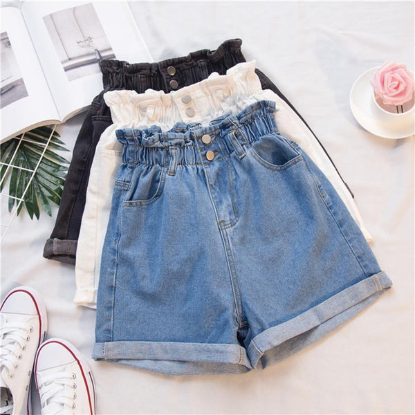 High Elastic Waist Shorts – Moody Quick Ship (U.S. Only)