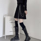 Chained Pleated Skirt