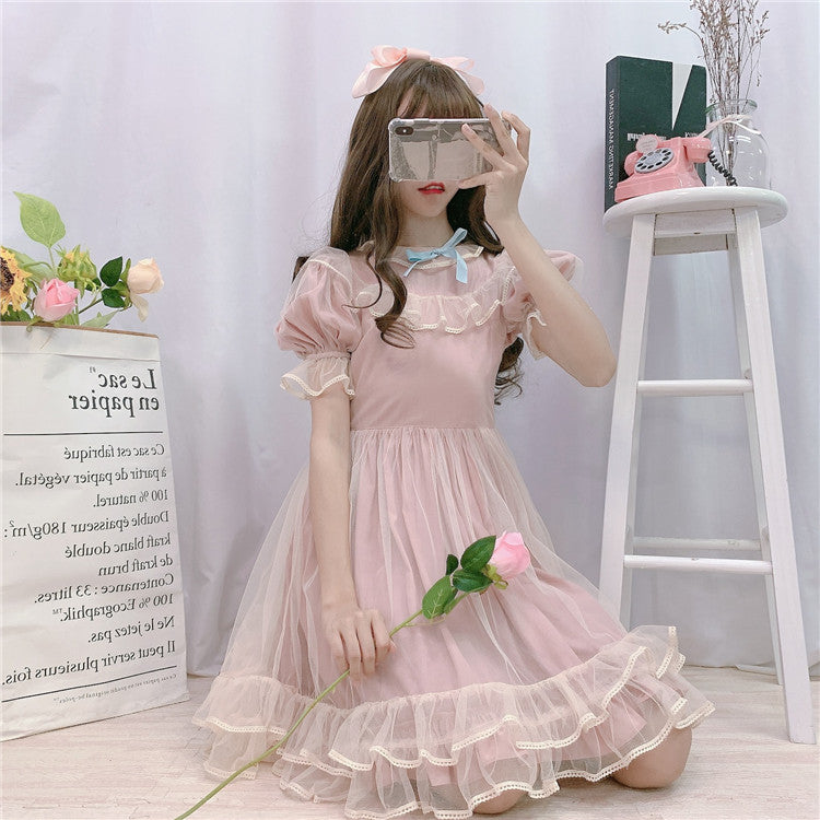 Kawaii Ruffle Tulle Princess Dress