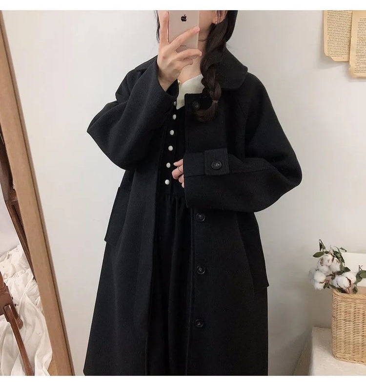 Long Thickened Lined Coat