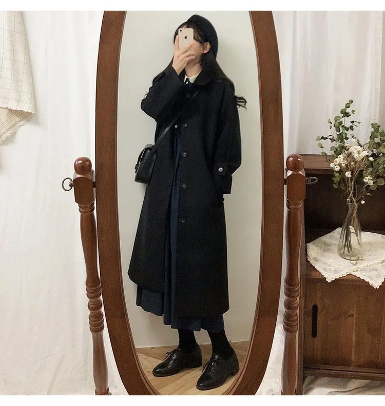 Long Thickened Lined Coat