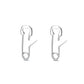 Heart Safety Pin Earrings