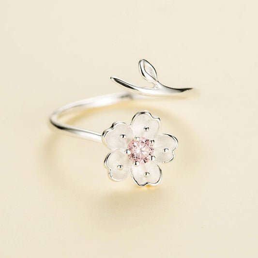 Spiral Cherry Blossom Ring