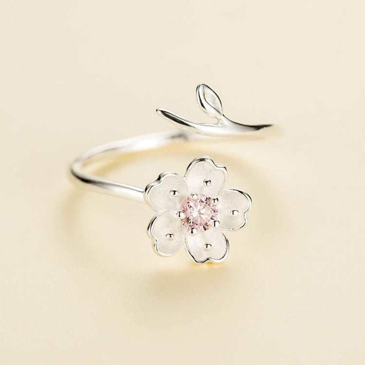 Cute Spiral Cherry Blossom Ring
