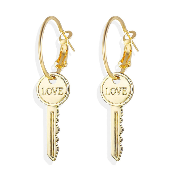 Key to Love Earrings