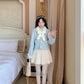 Kawaii Lace-Trim Winter Mini Skirt