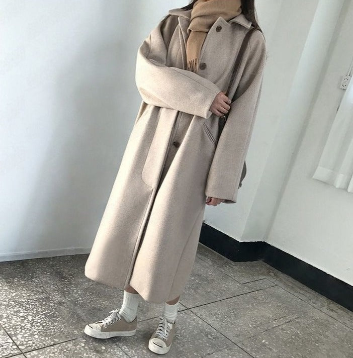 Mid-Length Single-Breasted Coat