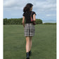 Plaid Small Split Skort