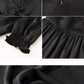Sweet Elegance Puff Sleeve Split Dress