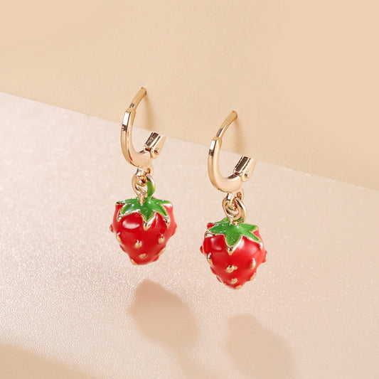 Wild Strawberry Earrings