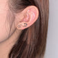 Heart Safety Pin Earrings