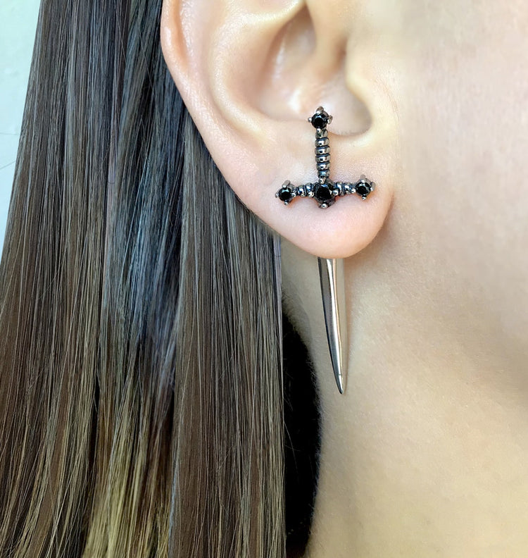 Gothic Sword Earrings