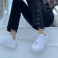 High Waist Button Leg Jeans
