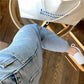 Heart Embroidery Jeans