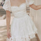 Cute Ruffle Floral Mini Dress