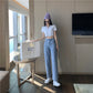 Heart Embroidery Jeans