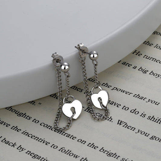 Locked Heart Earrings