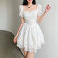 Cute Ruffle Floral Mini Dress