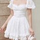 Cute Ruffle Floral Mini Dress