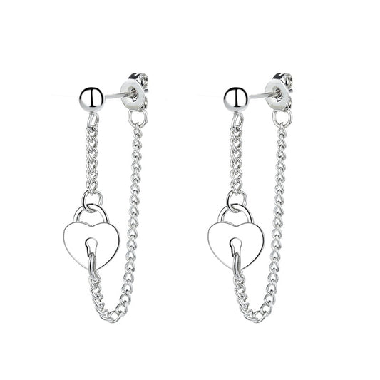 Locked Heart Earrings