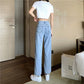 Heart Embroidery Jeans