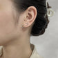 Heart Safety Pin Earrings