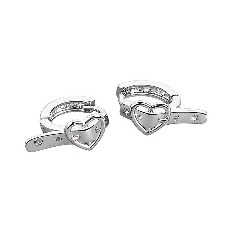 Heart Buckle Earrings