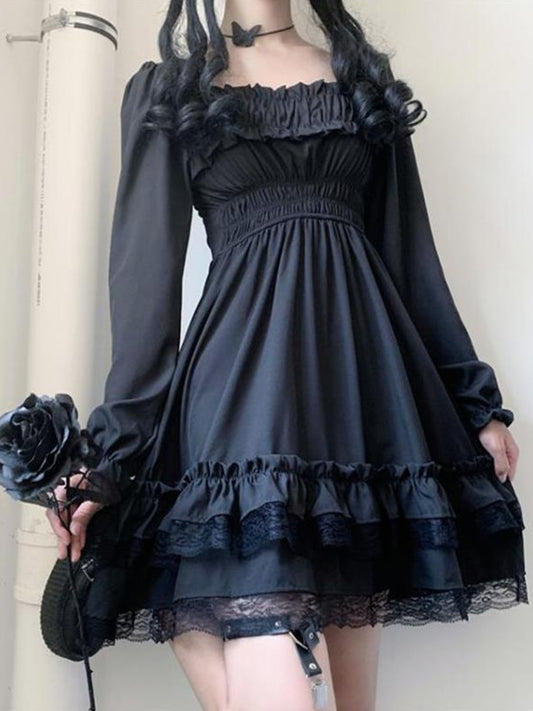 Long Sleeve Gothic Doll Dress