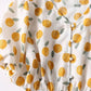 Orange Print Buttoned Blouse