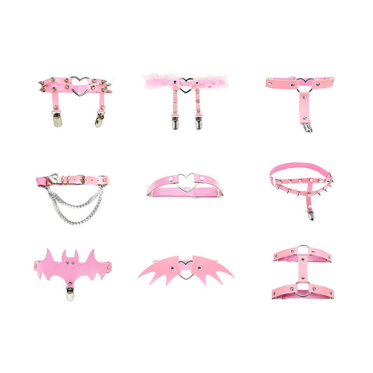 Pink Punk Thigh Garter
