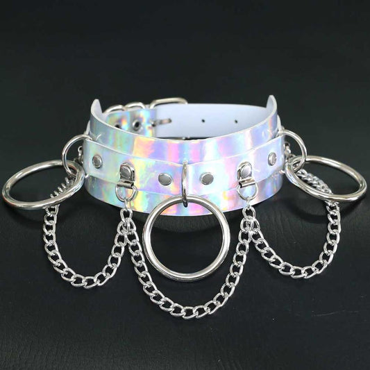 Holographic Punk Chokers