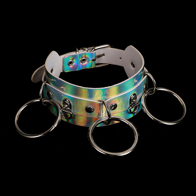 Holographic Punk Chokers