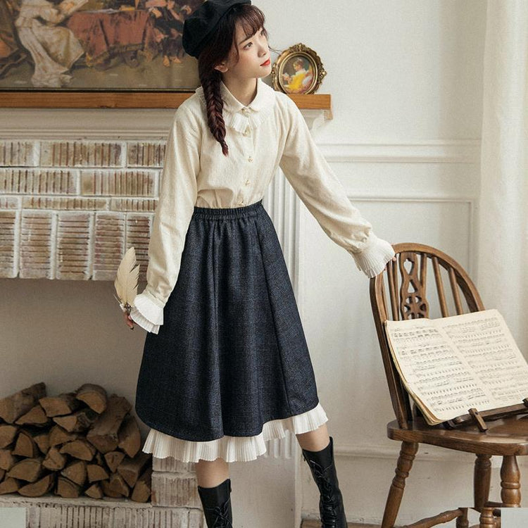 Long Vintage Style Gothic Skirt