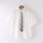 Button-Up Shirt with Tie