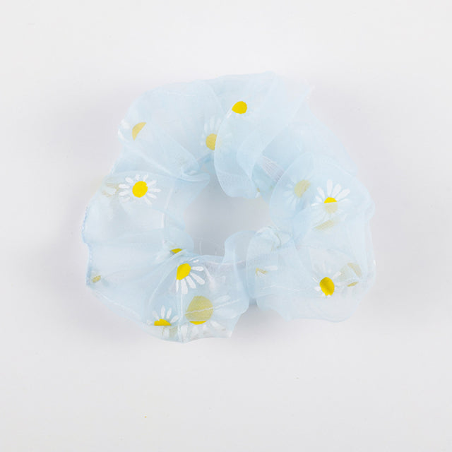 Mesh Daisy Scrunchies