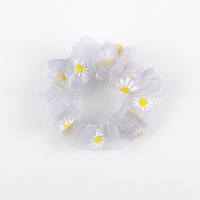 Mesh Daisy Scrunchies