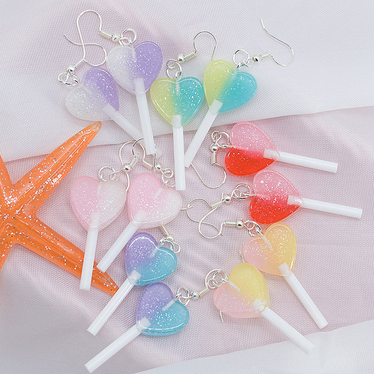 2 Pair Lollipop Earrings