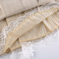 Pleated Lace Trim Skirt