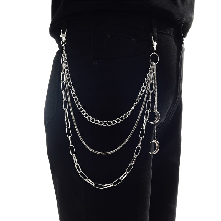 Moon Pendant Pants Chain