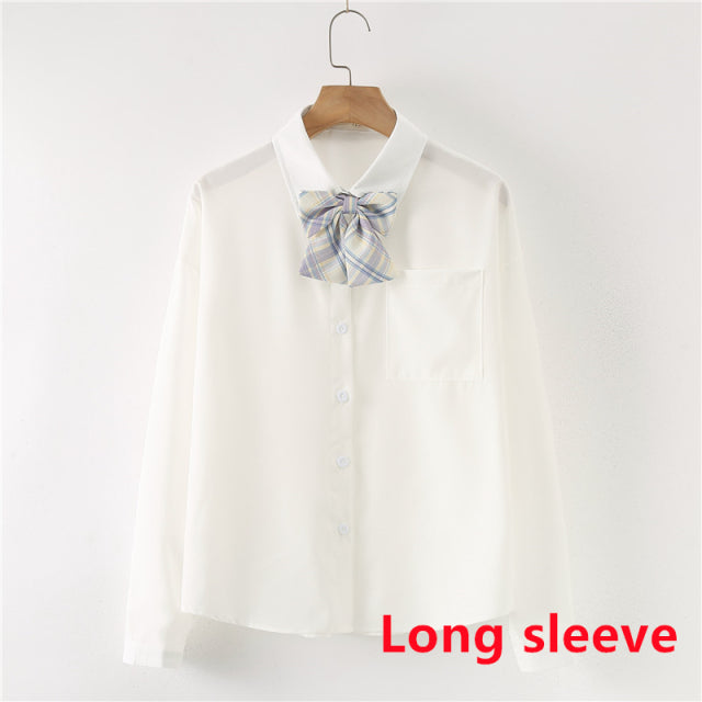 Button-Up Shirt with Bow