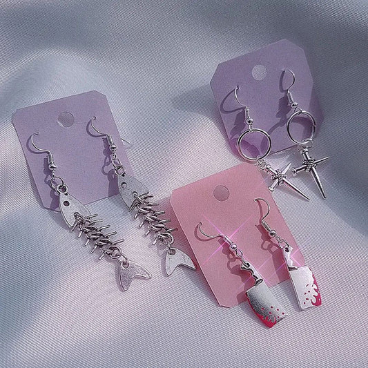 Metal Weapon Earrings