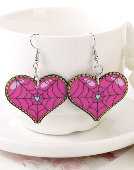 Horror Heart Earrings