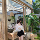 Double Zipper Puff Sleeve Blouse