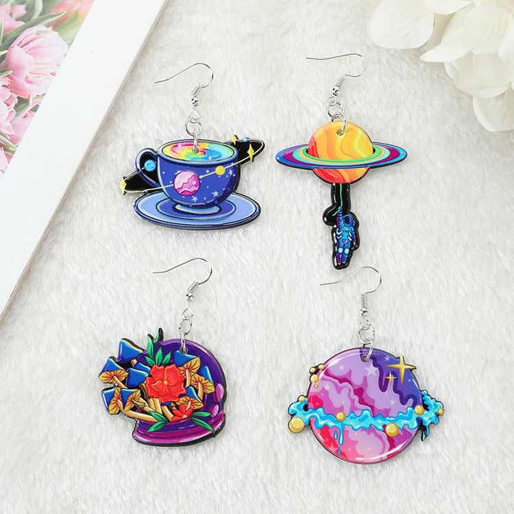 Space Drop Earrings